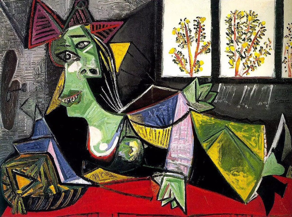 Пабло Пикассо «Женщина лежащая на диване» Пабло Пикассо «Женщина лежащая на диване»