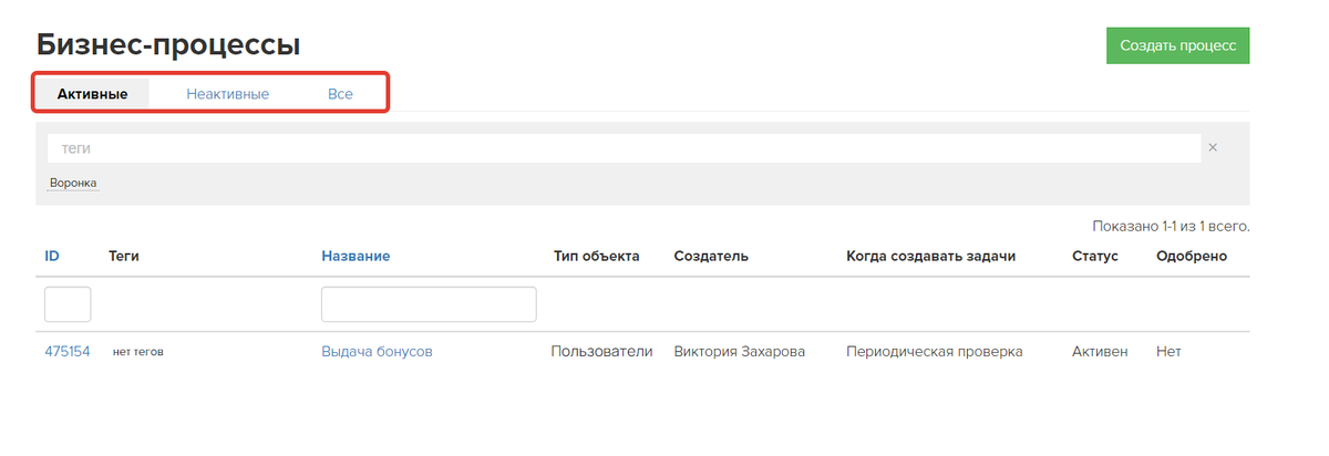 <p>Список процессов </p> <p>Список процессов </p>