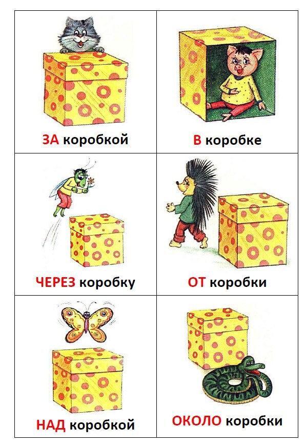 Работа с предлогами у дошкольников картинки