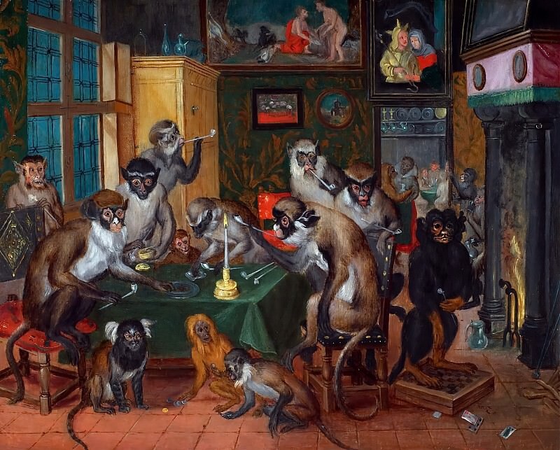 Сатирическая аллегория. Ян Брейгель Младший. 1601-1678 гг.