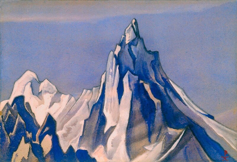 
														<p>Гималаи (Устремление к небу). Н. К. Рерих. (1945)</p>							
