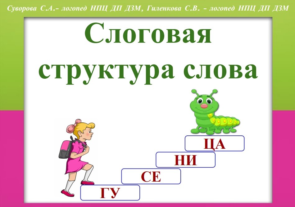 Слоговая структура слова. Блог Лого-Эксперт