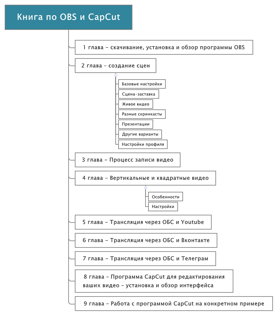 Книга по OBS и CapCut