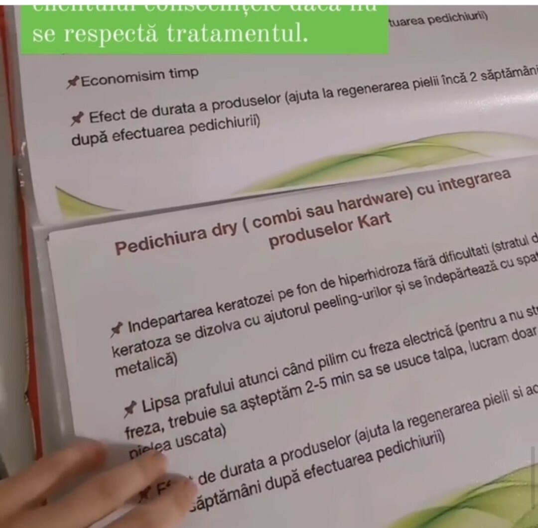 Notițele Sorinei S. de la cursul de pedichiură dry cu integrarea produselor KART