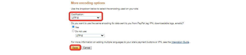 Выберите UTF-8