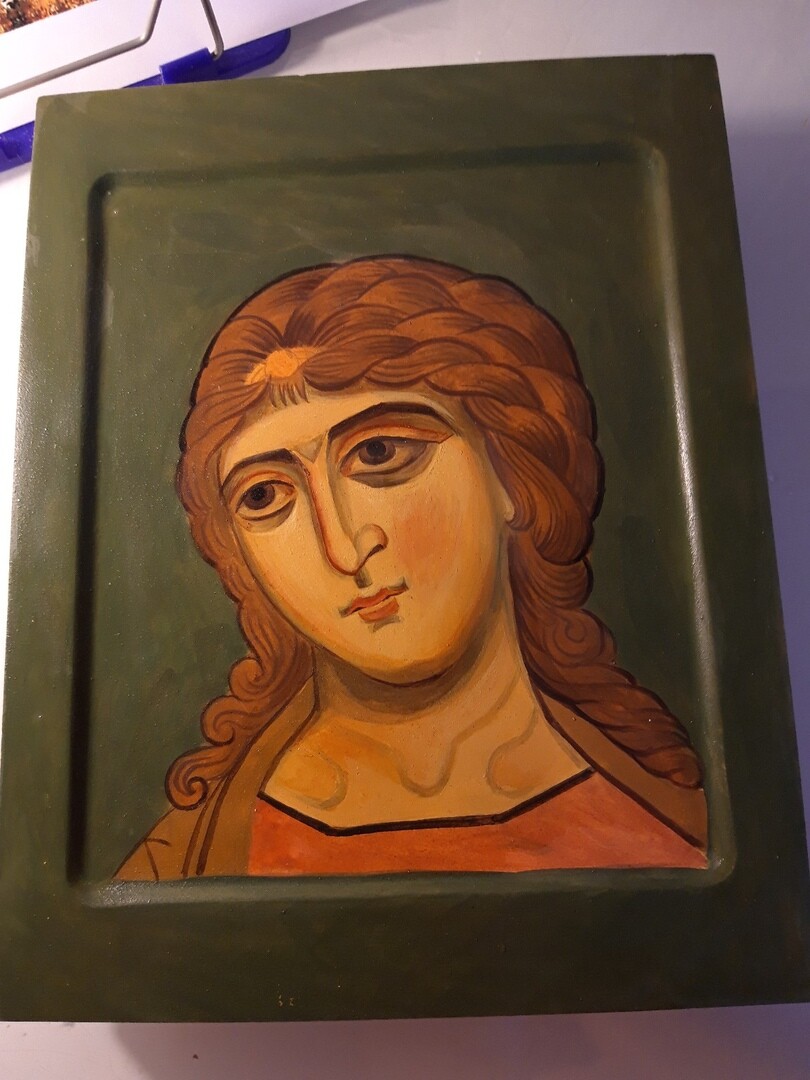 <p>&nbsp;Икона Ангел Златые Власы</p>