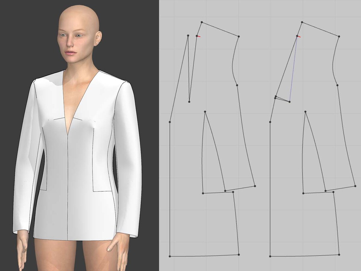 
								<p>рис.4 прижатие края выреза горловины к телу<br></p>				