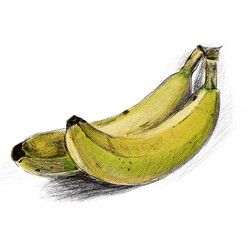 Как маркерами нарисовать банан