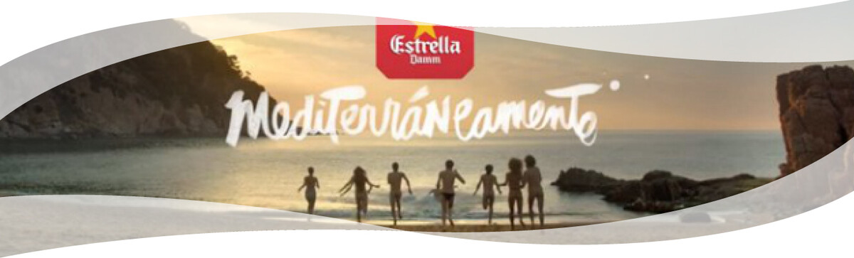 <em>Пример использования леттеринга в рекламе бренда Estrella Damm</em>