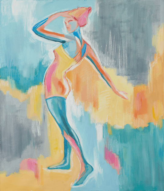 
		<p>Спортсменка #2, 21 </p><p>Холст, масло, масляная пастель<br>60 Х 70 cm</p>	