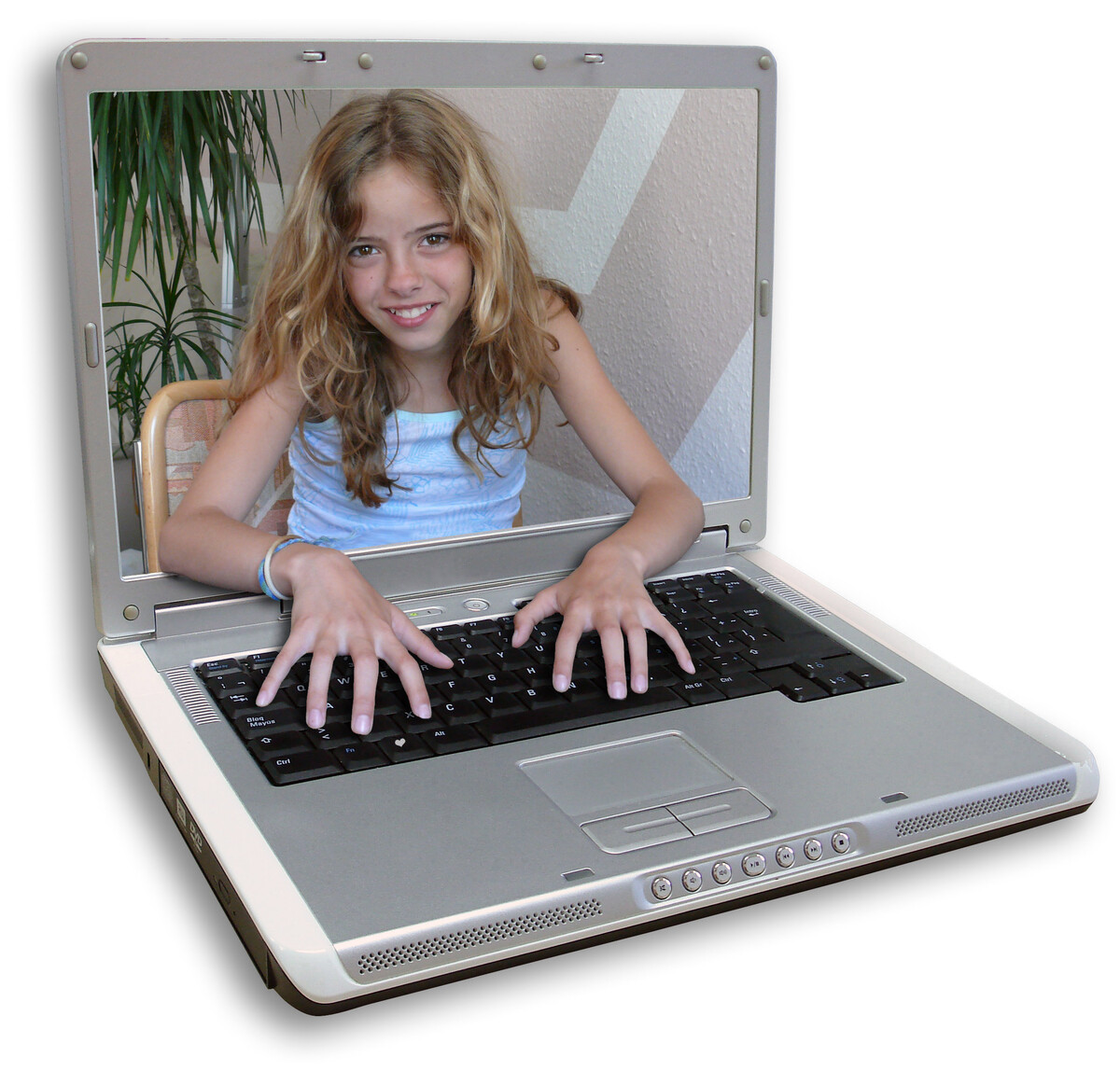 Ноутбук или компьютер web-камерой. 