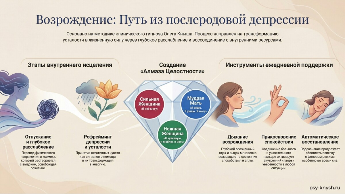 Инфографика сеанса гипноза возрождение